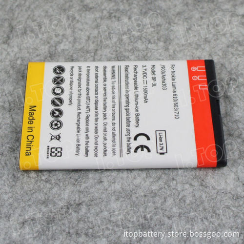For Nokia Lumia 610 / 603 / 710 / 900 / Ahsa 303 Mobile Phone Battery 1500mAh BP-3L Battery